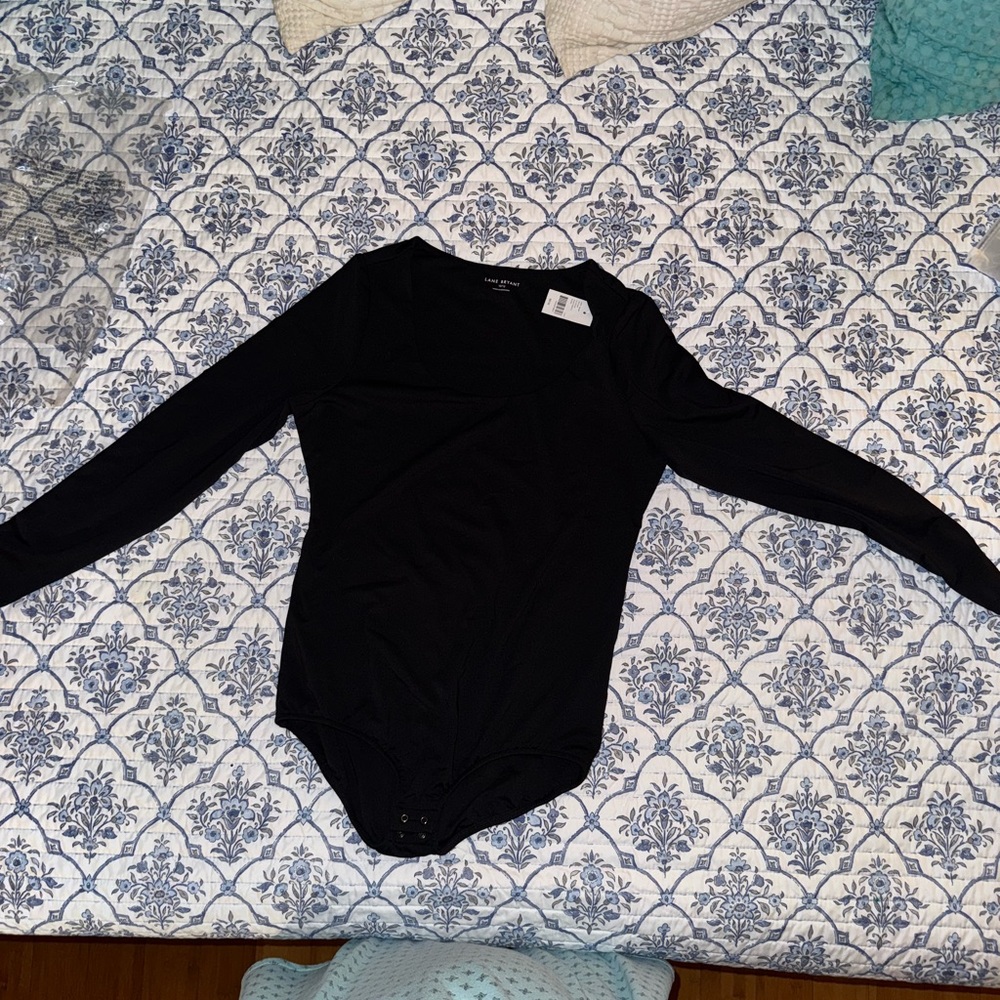 Lane Bryant long sleeve bodysuit snap bottom
